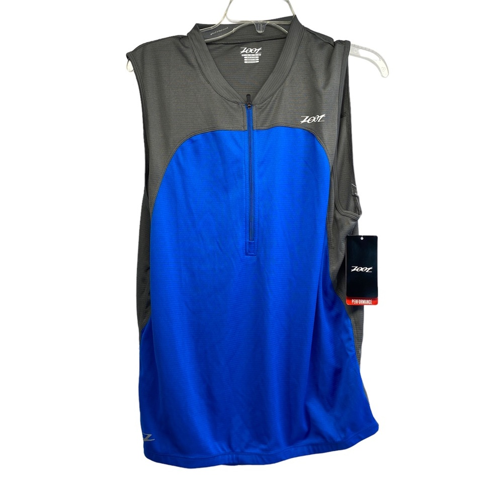Zoot men's performance tri sleeveless jersey Ironman cycling XL triathalon new